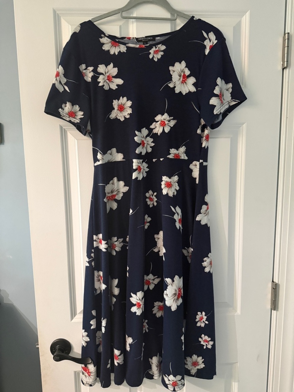 Long Tall Sally Navy Floral Midi Dress